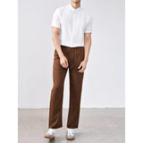 Stand Collar Button Down Short Sleeve Shirt