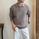 Cable Knit V-neck Casual Knit Sweater