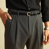 Leather Casual Men's Belt with Pin Buckle