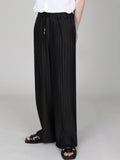 Ice Silk Loose Pleated Drape Wide-leg Pants
