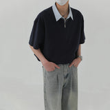 Patchwork Fake Two-piece POLO Shirt