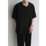 Loose V-neck T-shirt