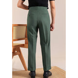 Summer Breathable Italian Double Pleated Naples Straight Trousers