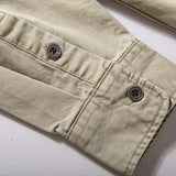 Men's Vintage Loose Fit Lapel Shirt, Casual Button Down Top, Retro Long Sleeve