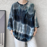 Wrinkle Tie-dye Half-sleeve T-shirt