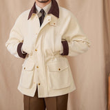 Warm Cotton British Style Retro Hunting Chore Coat
