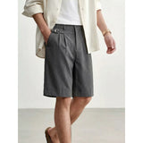 Breathable Linen-Feel Casual Dress Shorts