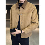 Autumn And Winter Suede Lapel Thickened Jacket