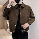 American Slim-fit Wool Lapel Jacket