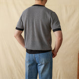 Summer Casual Knitted Round Neck T-shirt