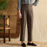 Cotton And Linen Breathable Thin High Waist Straight Pants