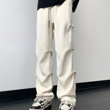 Straight Leg Drawstring Loose Casual Drape Pants