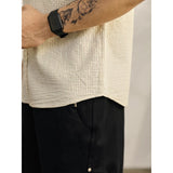 Men's Striped Short-sleeved Shirt