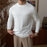 Men's Retro Casual Round Neck Long Sleeve Top