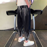 Men's British Casual Sports Gradient Elastic Waist Pants