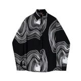 Irregular Pattern Loose Shirt