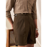 Italian Linen Non-iron Straight Breathable Casual Shorts