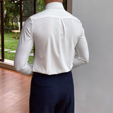 Men's Business Formal Long Sleeve Casual Button-Down Shirt