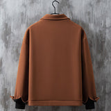 British Casual Style Short Lapel Jacket