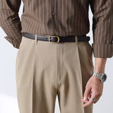 Leather Casual Men's Belt with Pin Buckle