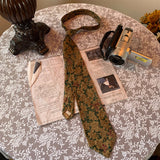 Vintage Floral Pattern Hand Tie Long Tie
