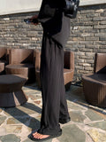 Straight Loose Drape Wide-leg Ice Silk Pants