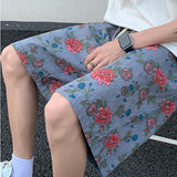 Casual Loose Printed Quick-drying Wide-leg Shorts