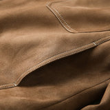 Men's Faux Sherpa Lined Jacket, Vintage Warm Winter Coat, Retro Casual Fleece Outerwear