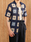 Knitted Cuban Collar Beach Casual Loose Cardigan