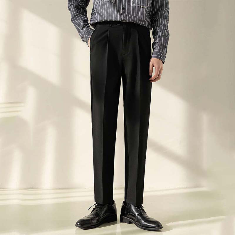 Straight Non-iron Slim Cropped Suit Pants chicoud Straight Non-iron Slim Cropped Suit Pants chicoud