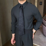 Men's Business Formal Long Sleeve Casual Button-Down Shirt