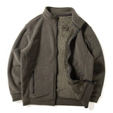 Men's Double-faced Velvet Jacket, Thickened Warm Winter Coat, Loose Casual Stand Collar
