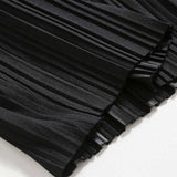 Men's Summer Casual Pants Loose Pleated Wide Leg Straight Drape Elastic Waist Pants