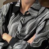 Irregular Pattern Loose Shirt