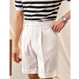 Italian Linen Non-iron Straight Breathable Casual Shorts