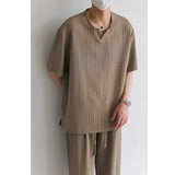 Loose V-neck T-shirt