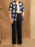 Knitted Cuban Collar Beach Casual Loose Cardigan
