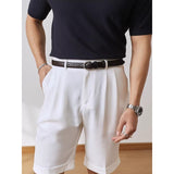 Leather Casual Men's Belt with Pin Buckle