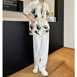 3D Jacquard Embroidery Bowtie Design Short-Sleeve Shirt