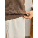 Cooling Ribbed Knit Collared Polo Shirt