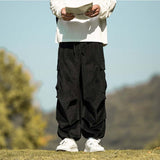 Japanese Casual Sports Corduroy Wide Leg Cargo Pants