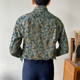 Men's Retro Casual Slim Pattern Shirt