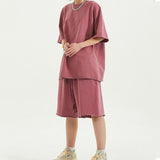 Men's Two Piece Vintage T-Shirt and Short Sleeve Shorts Sports Set