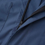 Men Casual Lapel Solid Color Zipper Cargo Jumpsuit
