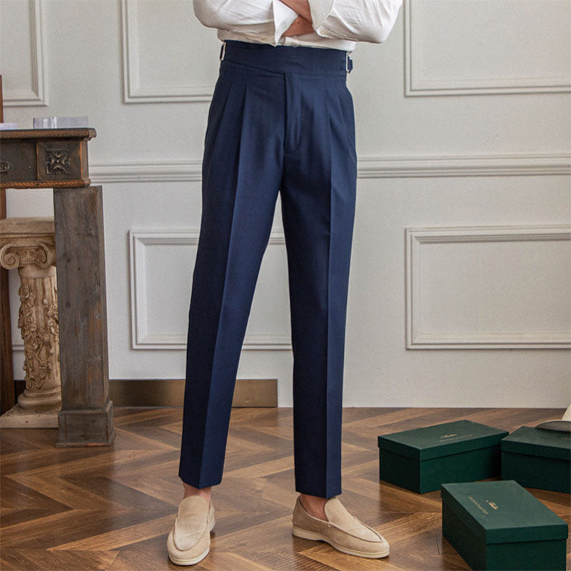 Chicoud - Men's Business Casual High Waisted Pants Slim Fit Dress Pants, Khaki / 31 Chicoud - Men's Business Casual High Waisted Pants Slim Fit Dress Pants, Khaki / 31