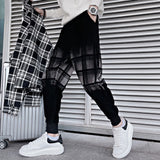 Men's Slim Casual Plaid Harem Pants
