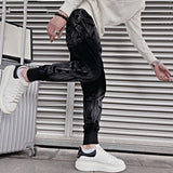 Men's Retro Black Casual Pants