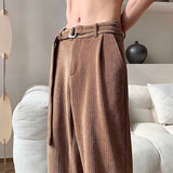 Vintage Draped Corduroy Wide Leg Pants