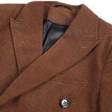 Men's Slim Fit Business Corduroy Double Breasted Blazer