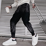 Men's Retro Black Casual Pants